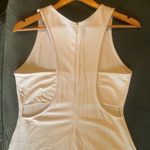 A|X Armani Exchange White Tank Dress with side cut out